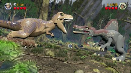 T-Rex vs. Spinosaurus: Diesen Kampf aus Jurassic Park 3 dürfen wir per QTE austragen.