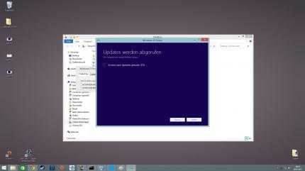 Nach erfolgtem Download von Windows 10 werden Upgrades abgerufen, wofür ihr ebenfalls einige Minuten einplanen solltet.