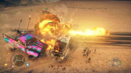 Die spektakulären Auto-Kämpfe sind nur ein Teil von Mad Max. Sehr oft seid ihr mit dem öden Sammeln von Schrott beschäftigt.