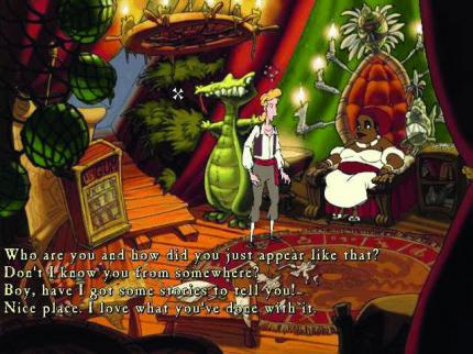 In Teil drei kehrt Guybrush an bekannte Orte zurück und trifft vertraute Charaktere wie die Voodoo-Lady.