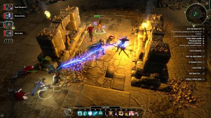 Sword Coast Legends: In einer Krypta wehren sich die Helden mit Schwert und Zauberei gegen Horden an Vampiren und anderen Untoten.