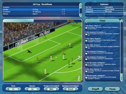 Höhen und Tiefen: Der Patrizier ist der erste Computerspiel Hit aus Gütersloh, Anstoß 4 (im Bild) vergrault ein Jahrzehnt später noch die letzten Fans der einst so tollen Fußball-Management Simulation.