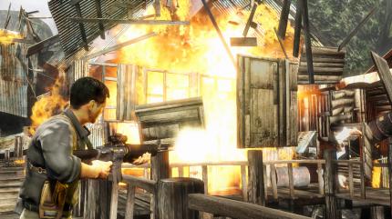 Zwei Spiele, die Midway das Genick gebrochen haben: Stranglehold (im Bild) kostet zwar Unmengen an Geld, verkauft sich aber schlecht. This is Vegas kommt erst gar nicht in den Handel.