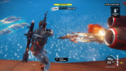 Auf dem dach eines fliegenden Frachtfliegers kämpfen? Kein Problem in Just Cause 3!
