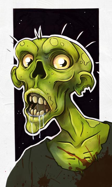 Eigentlich ein klassischer Vertreter des Uncanny Valley - doch selbst Zombies lassen sich niedlich und harmlos gestalten.
