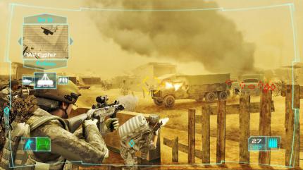 Ghost Recon Advanced Warfighter (im Bild Teil 2) setzt auf den Einsatz moderner Waffen. Red Storm arbeitet bei der Entwicklung mit Ubisoft Paris und GRIN zusammen.