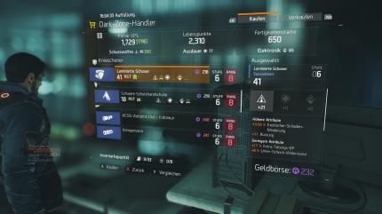 Der Dark Zone-Händler hat einige der besten Objekte im Spiel im Angebot.