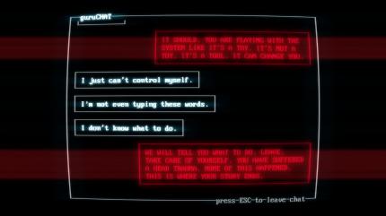 Superhot erzählt seine Story in Textnachrichten. Die werden in Kürze auch ins Deutsche übersetzt.