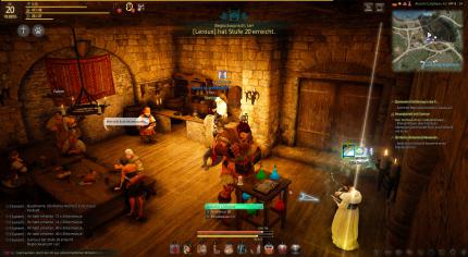 Ein NPC lässt uns einige Tränke brauen und führt uns so spielerisch in die Grundlagen der Alchemie ein.