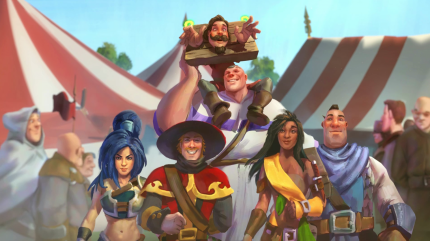 Lächeln, bitte: Die humorige Story in Champions of Anteria wird mit animierten Konzeptgrafiken erzählt.