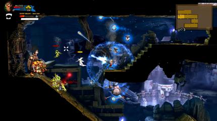 Die 2D-Action erinnert an Contra oder Metal Slug und geht präzise von der Hand.