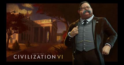 Angeführt wird die amerikanische Nation diesmal von Teddy Roosevelt. Das Verhalten der KI-Anführer soll sich in Civ 6 übrigens mehr ihren historischen Vorbildern orientieren.