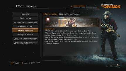 Loot mal anders: In der Dark Zone könnt ihr auch die Bergungen mit dem neuen Update abtrennen, riskiert aber von den restlichen Agenten erledigt zu werden.