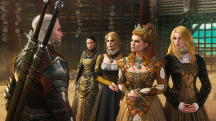 Geralt kommt im Auftrag von Herzogin Anna Henrietta nach Toussaint.