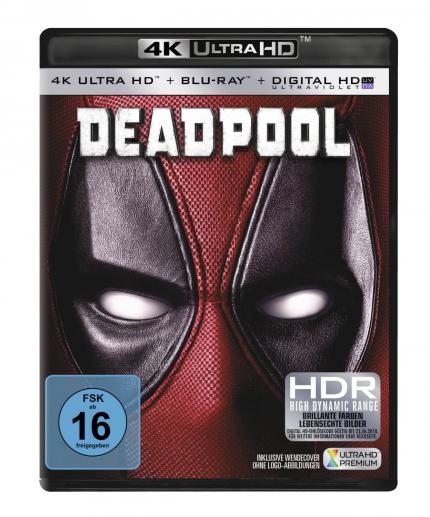 "Deadpool" erscheint am 23. Juni neben Blu-ray und DVD auch als 4K UHD Blu-ray.