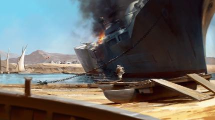 Ein Konzeptbild der Battlefield 1-Entwickler deutet darauf, dass die Evakuierung von Gallipoli in der Kampagne enthalten ist.