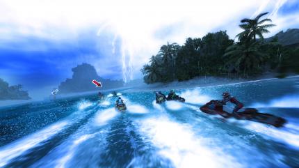 Ohne Gischt läuft nischt: Wer in dem geistigen Wave Race Nachfolger nicht rigoros und taktisch clever seine Turbos zündet, hat gegen echte Profis keine Chance.