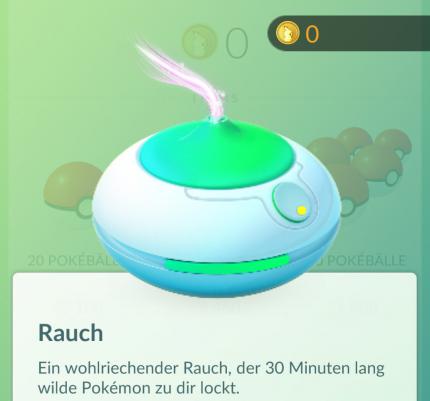 Setzt - wann immer möglich - Rauch ein, um wilde Pokémon anzulocken. Mit etwas Glück könnt ihr so im Zeitraum von 30 Minuten circa 5 bis 8 zusätzliche Monster einfangen.