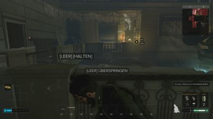 Euer Ziel liegt im oberen Stockwerk der Kirche.