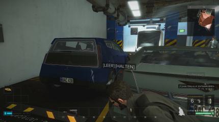 In diesem Wagen befindet sich die Karte und euer Paket.