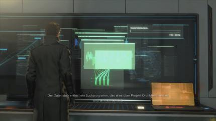 Im Tresor findet Jensen wertvolle Daten und ein Gegenmittel für die Orchidee.