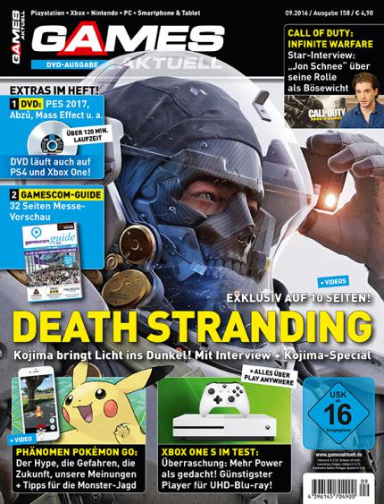 Games Aktuell 09/2016: Jetzt als Digitalausgabe in der Games Aktuell-App und ab 17. August im Zeitschriftenhandel!