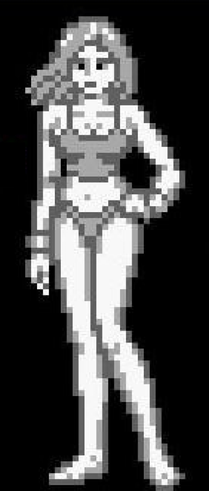 Wer es schafft, die Spiel in einer Mindestzeit durchzuspielen, bekommt die Heldin ohne Rüstung zu Gesicht - beispielsweise wie hier in Metroid II: Return of Samus.