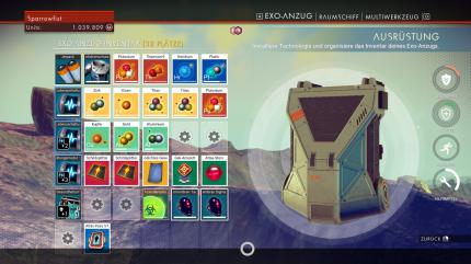 Die wenigen klassischen Gameplay-Mechaniken wie das umständliche Inventar-Management arbeiten entgegengesetzt zur Erkundungs-Atmosphäre von No Man's Sky.
