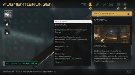 Mit der Nanoklinge räumt ihr einzelne Gegner aus dem Weg.