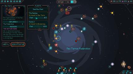 Die Navigation auf der Galaxiekarte ist umständlich, das ständige Ressourcen-Farmen nervt.