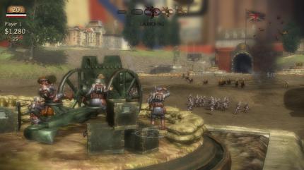 Szene aus Toy Soldiers für Xbox 360 und PC: Tower Defense ist die perfekte Spielmechanik, um die Kriegsführung des Ersten Weltkriegs auf dem heimischen Bildschirm umzusetzen.