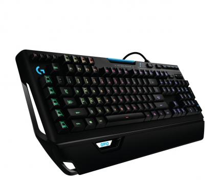 Links die Makrotasten G1 bis G5 bei einer Logitech G910 Orion Spectrum