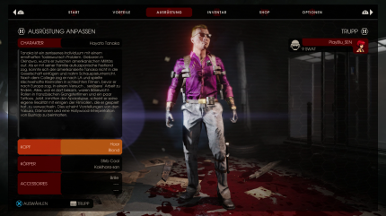 Ihr könnt das Aussehen eures Charakters durch Sonnenbrillen und Helme verändern. Die Gegenstände sind auch gegen Bares im Ingame-Shop erhältlich.