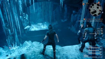 Das Königsgrab hinter dem Wasserfall.