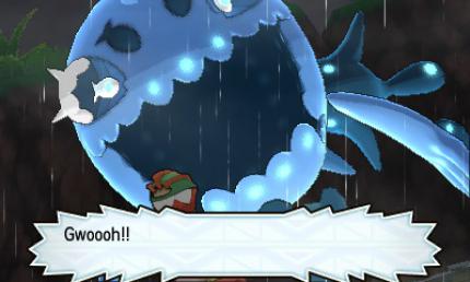 Das Herrscher Pokémon Lusardin in Schwarmform.