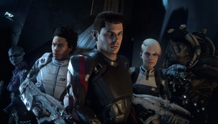Peebee, Liam, Scott, Cora, Drack
