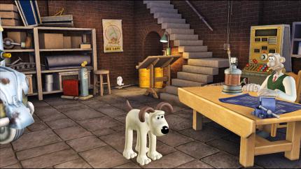 Obwohl Gromit genau wie in seinen Filmen kein Wort spricht, steuert ihr in Wallace & Gromit's Grand Adventures anstatt Herrchen Wallace den Vierbeiner.