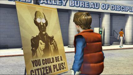 Marty McFlys jüngste Reise in die Vergangenheit in Back to the Future: The Game hat erneut die Zeitlinie durcheinandergebracht und seine Heimatstadt Hill Valley in ein totalitäres Regime verwandelt.