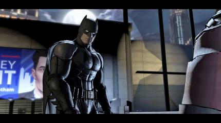 Batmans Anzug sieht auch in Telltales stereotypischer Comicgrafik richtig fesch aus.