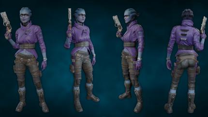 Mass Effect Andromeda: Peebee von allen Seiten.