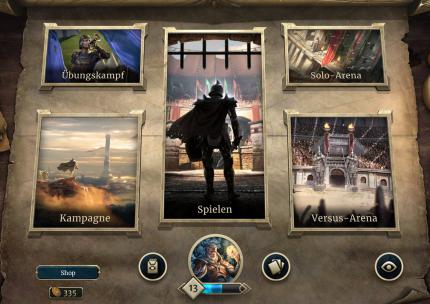 Das Spiel bietet fünf Modi: Übungskampf, Kampagne, normales Spiel gegen einen anderen Spieler, die Arena gegen die KI (maximal neun Kämpfe) und die Arena gegen menschliche Gegner.