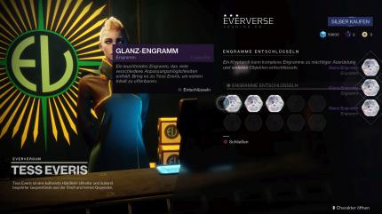 Glanz-Engramme enthalten in Destiny 2 vornehmlich kosmetische Gegenstände - aber es gibt Ausnahmen.