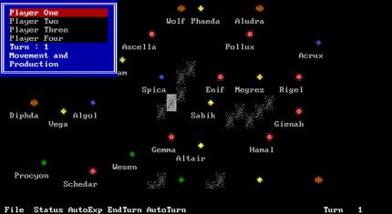 <em>Reach for the Stars</em> (1983) führt die 4X-Strategie auf dem PC ein.