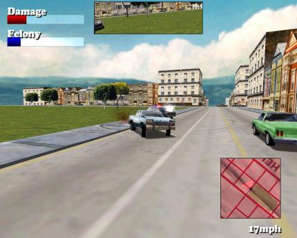 Die Besonderheit von <em>Driver</em> (2000) ist die frei befahrbare 3D-Spielwelt.<br>
 