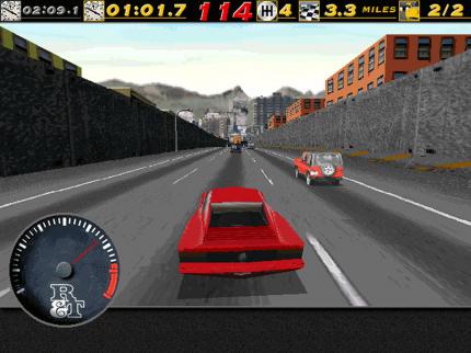 Die Cops beziehungsweise die Verfolgungsjagden sind ein zentrales Spielelement von <em>The Need for Speed</em> (1995).