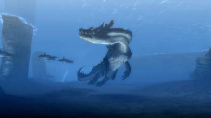 Ab ins kühle Nass: Als erster Titel der Serie bot Monster Hunter Tri für Wii-Unterwasserkämpfe.