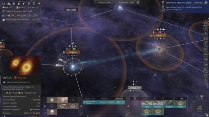 Dank der Portale braucht unsere Flotte nur einen einzigen Zug, um die Nachbarkolonie zu erreichen - ganz ohne Starlane!