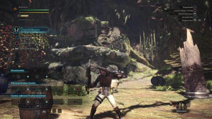Monster Hunter World - Doppelklingen - Die schnelle Waffe bietet schnelle Ausweich-Manöver sowie heftige Combos.