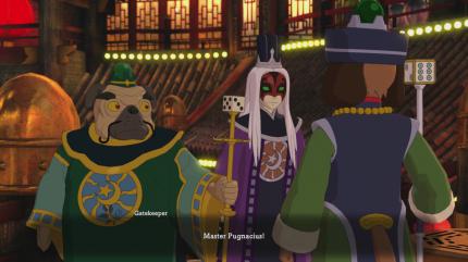 Pugnacius ist der Herrscher der Glücksspielstadt Goldpaw. Über Schuld und Unschuld sowie die Höhe der Steuern entscheidet hier alleine das Würfelglück.