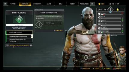 God of War 4 lässt euch per Crafting an der Ausrüstung von Kratos und Sohn Atreus schrauben. Sehr motivierend!